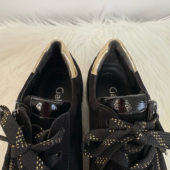 Gabor Women's Black and Gold Sneakers - Picture 14 of 15